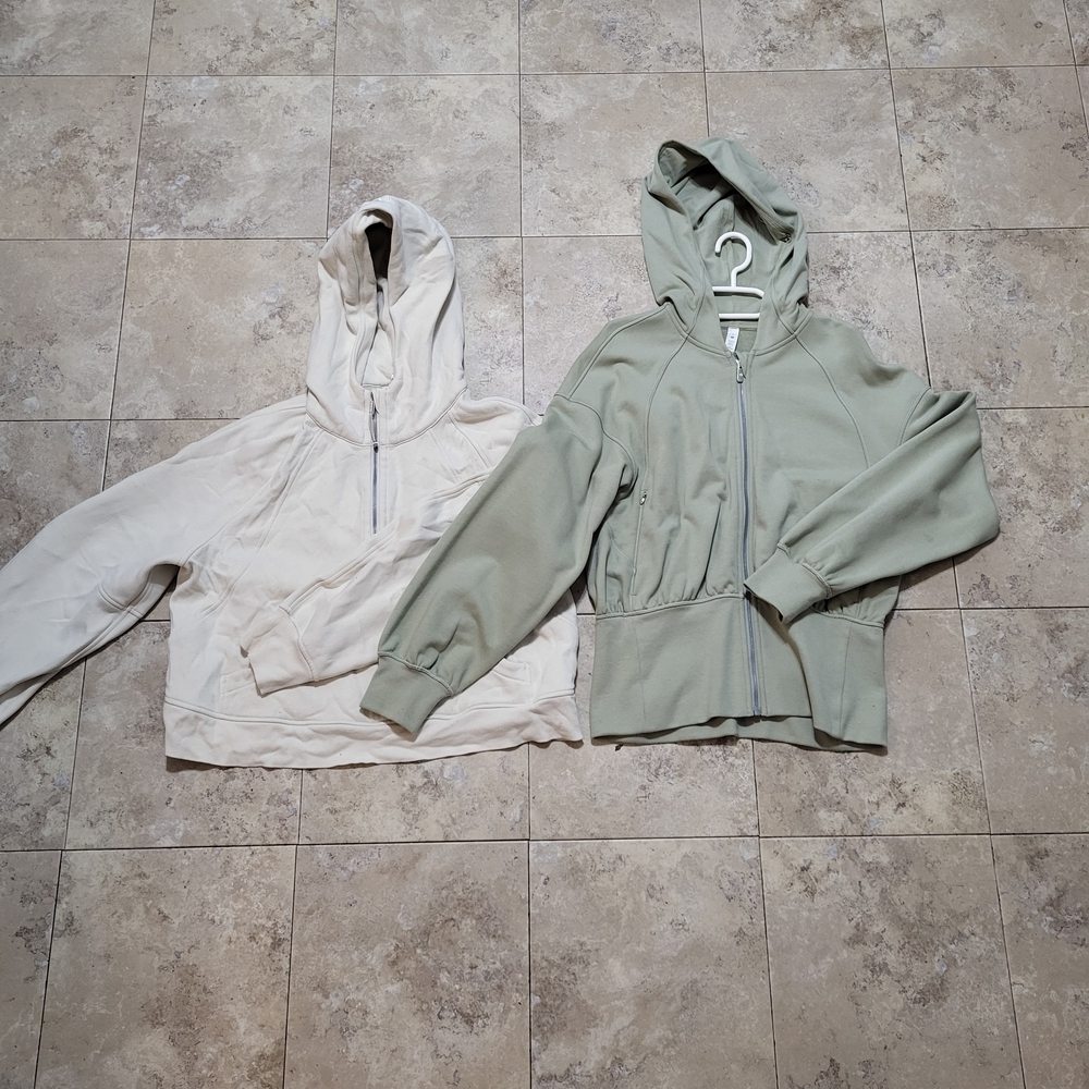 Lululemon Athletica Cream Hoodie Size Medium/large